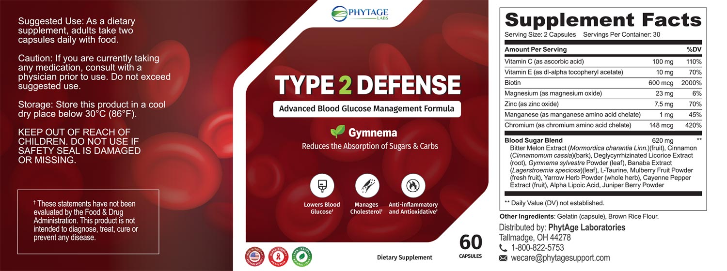 Type2Defense™ ingredients